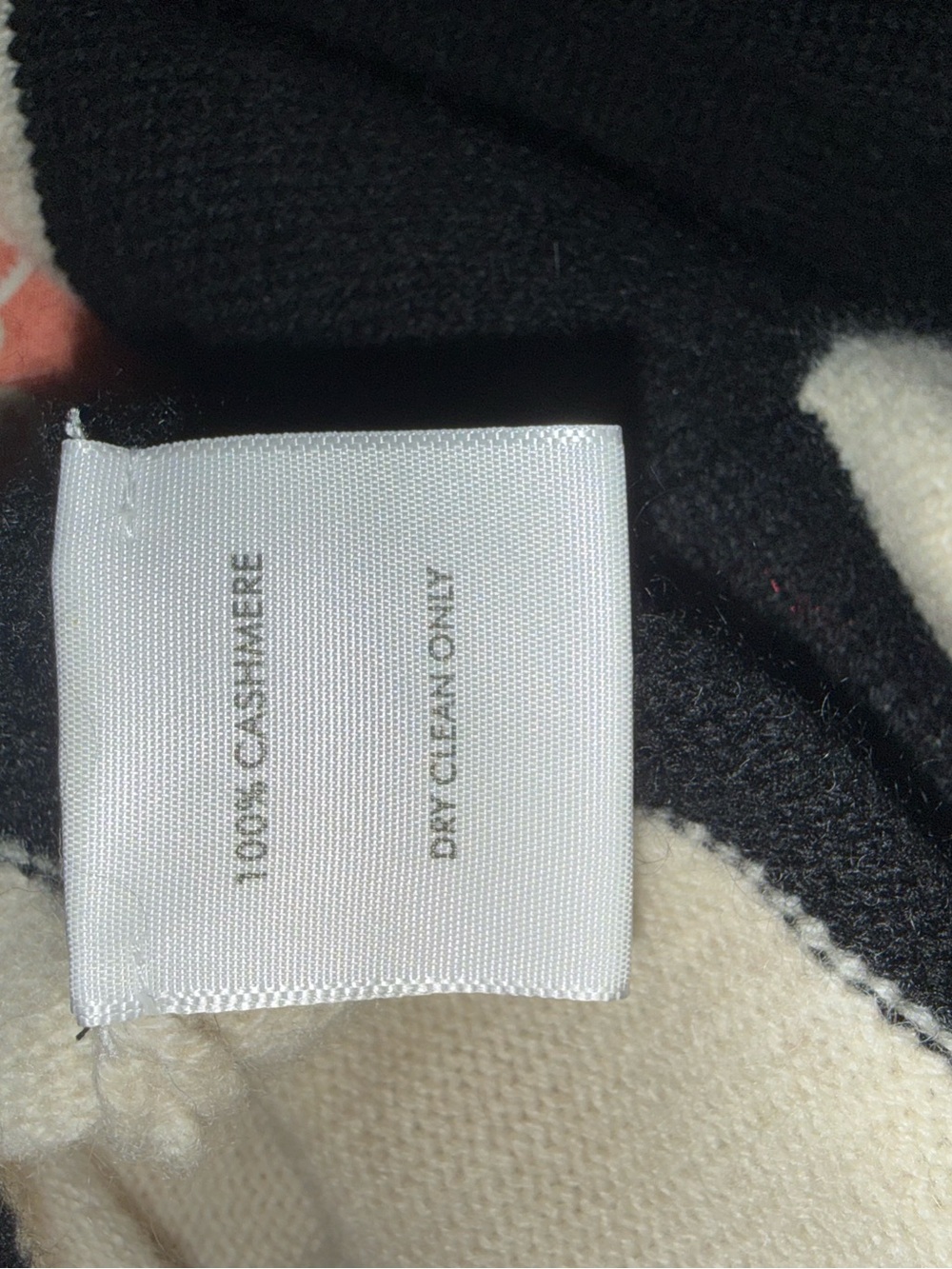 🆕 White + Warren cashmere crewneck sweater size L in Black and Natural Striped - Picture 10 of 16